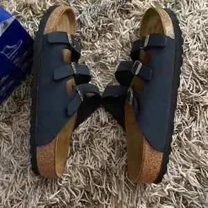 Birkenstocks- never worn men’s US 10 still in box Birkenstock | Shoes | Navy Blue Birkenstocksnever Worn  main image 4